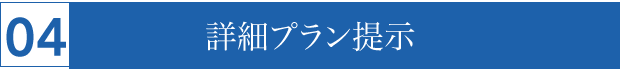 詳細プラン提示